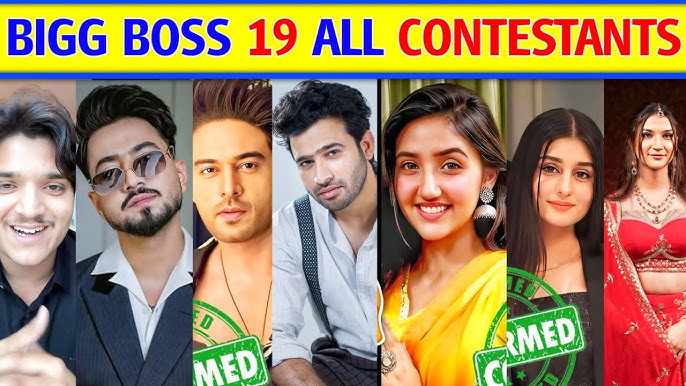 Bigg Boss 19 contestants list